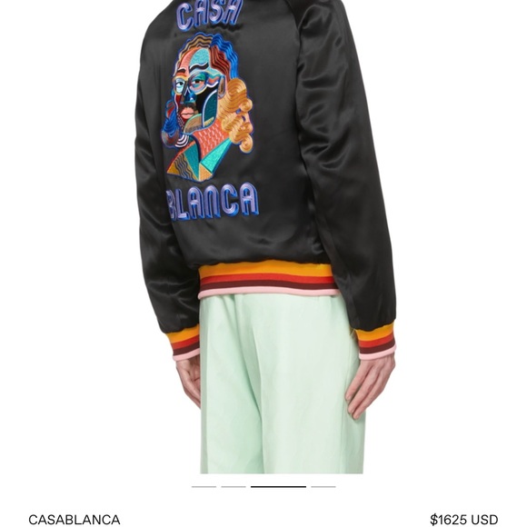 Casablanca Silk Bomber Jacket - Picture 3 of 5